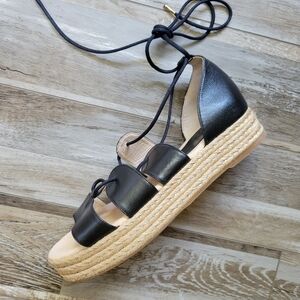 Passeggiando Ravello Platform Gladiator Espadrille Sandals Size 41